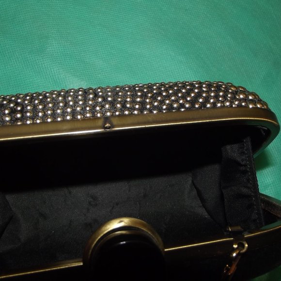 MINI BAG/CROSSBODY/CLUTCH/GOLD STUDDED - Picture 7 of 7